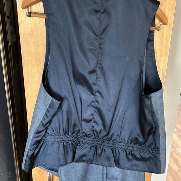 Vintage Pierre Cardin Paris New York 3 piece suit  pants vest jacket Blue 42R - Picture 7 of 17